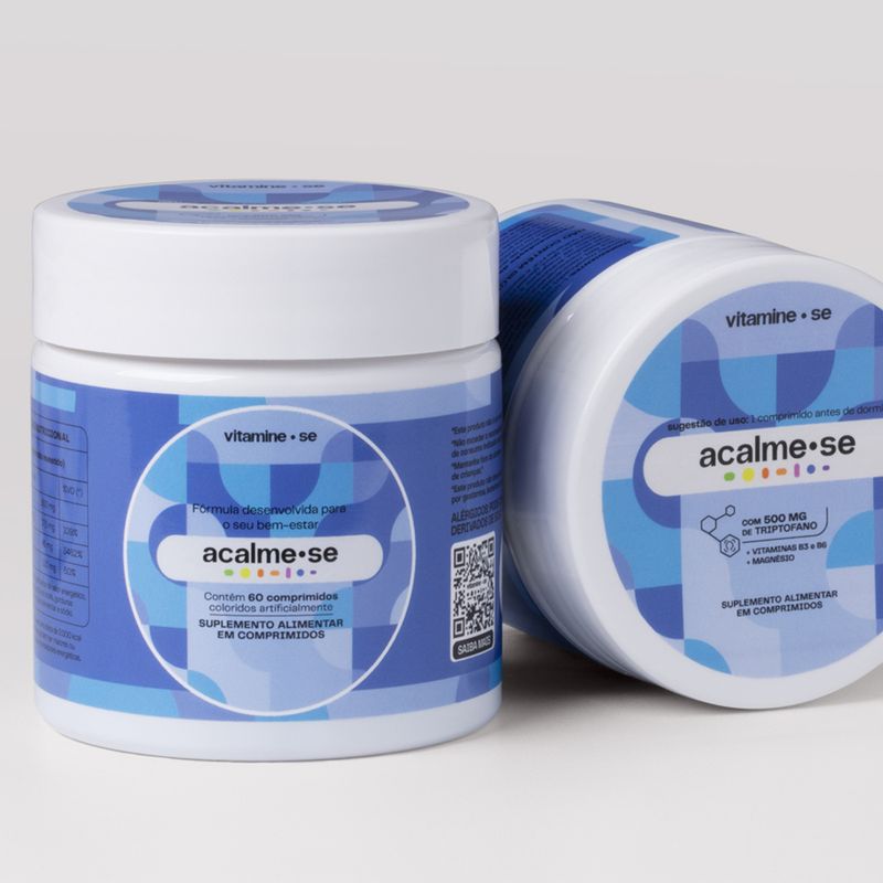 Fórmula para acalmar com Triptofano, Magnésio,  Niacina, Vitamina B6