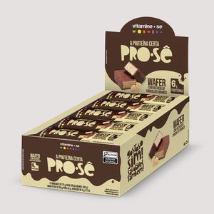 Pro-sê Wafer Chocolate Branco com Cobertura de Chocolate (caixa)